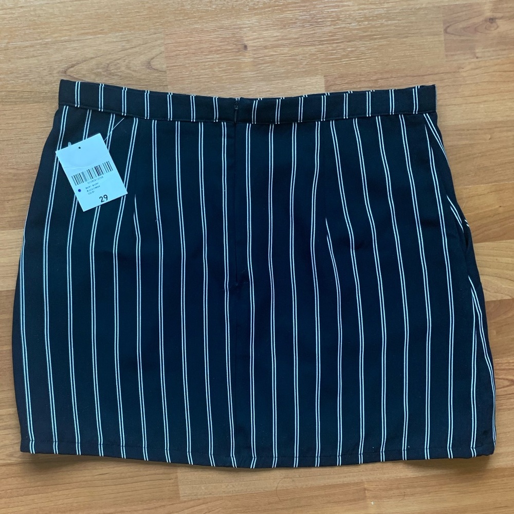 Navy and White Striped Skirt - Picture 7 of 7
